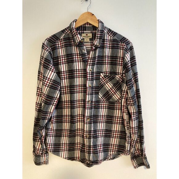 Woolrich Men's Flannel Size M Black, Red, Grey - Picture 1 of 5